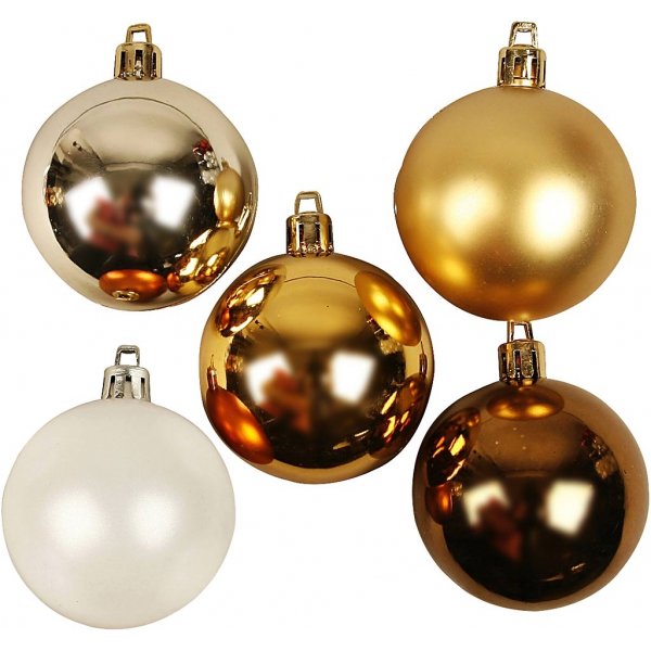 Christbaumkugeln - golden - Ø6 cm - 20 Stk Christbaumkugeln - golden - Ø6 cm - 20 Stk