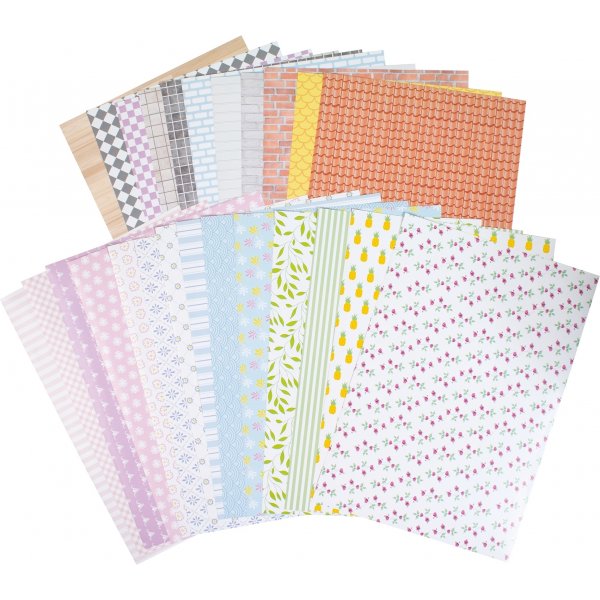 Designpapier selbstklebend - 25 Blatt Designpapier selbstklebend - 25 Blatt