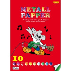 Metallic-Papier A4, 10 Farben - FSC-zertifiziert Metallic-Papier A4, 10 Farben - FSC-zertifiziert