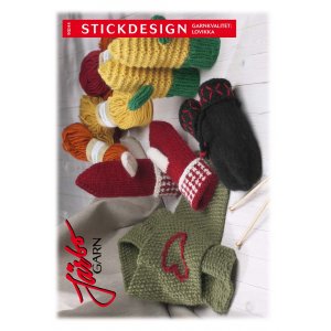 Strickmuster - Schal mit gesticktem Herz und zweifarbigem Fäustling Strickmuster - Schal mit gesticktem Herz und zweifarbigem Fäustling