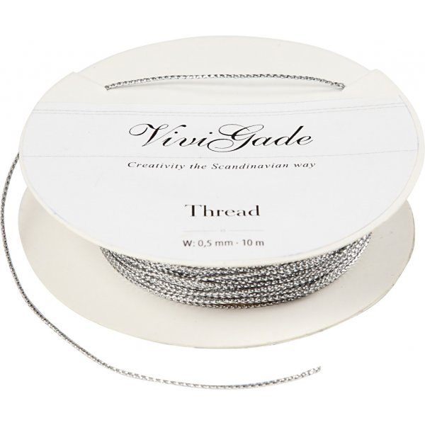 Draht - 0,5 mm Silber - 10 m Draht - 0,5 mm Silber - 10 m