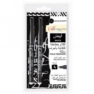 Kalligraphiemarker 2,5 mm Weiß Kalligraphiemarker 2,5 mm Weiß