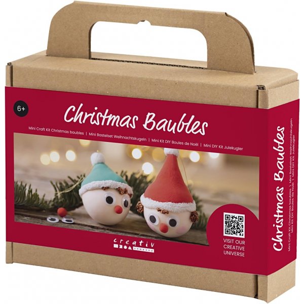 Mini-DIY-Kit Christbaumkugeln - Rote und grüne Elfen Mini-DIY-Kit Christbaumkugeln - Rote und grüne Elfen
