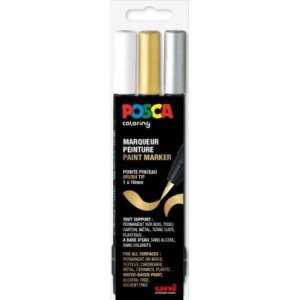 Posca Corner PCF-350-3 - Gold, Silber und Weiß Posca Corner PCF-350-3 - Gold, Silber und Weiß