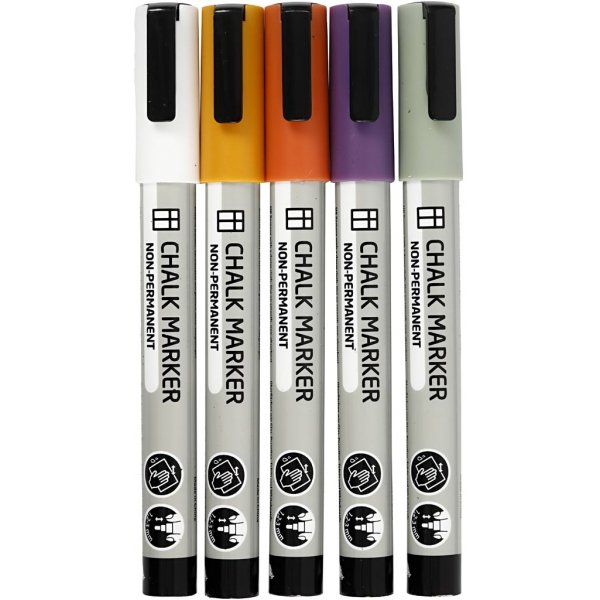 Kreidemarker - matte Farben - 5 Stk Kreidemarker - matte Farben - 5 Stk