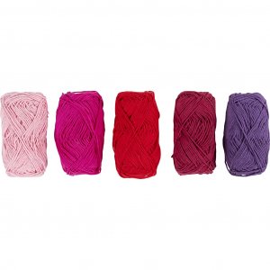 Baumwollgarn 8/4 Lila/Rosa Harmony 5×50 m 5×20 g Baumwollgarn 8/4 Lila/Rosa Harmony 5×50 m 5×20 g