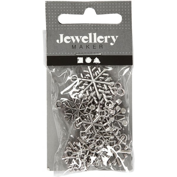 Charms - Schneeflocken - Antiksilber - 18 Stk Charms - Schneeflocken - Antiksilber - 18 Stk