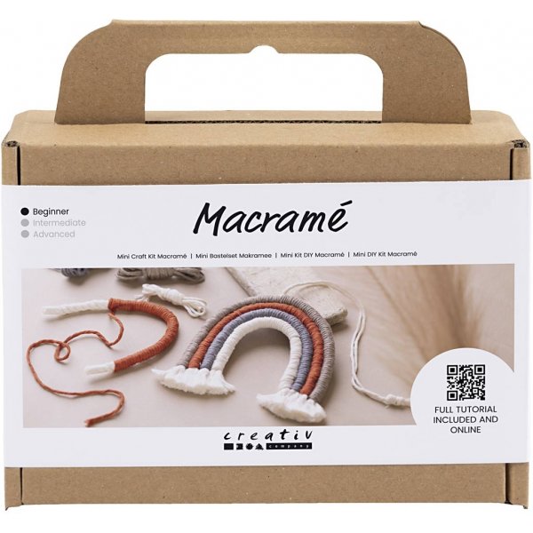 Mini DIY Kit Makramee - Regenbogen Mini DIY Kit Makramee - Regenbogen