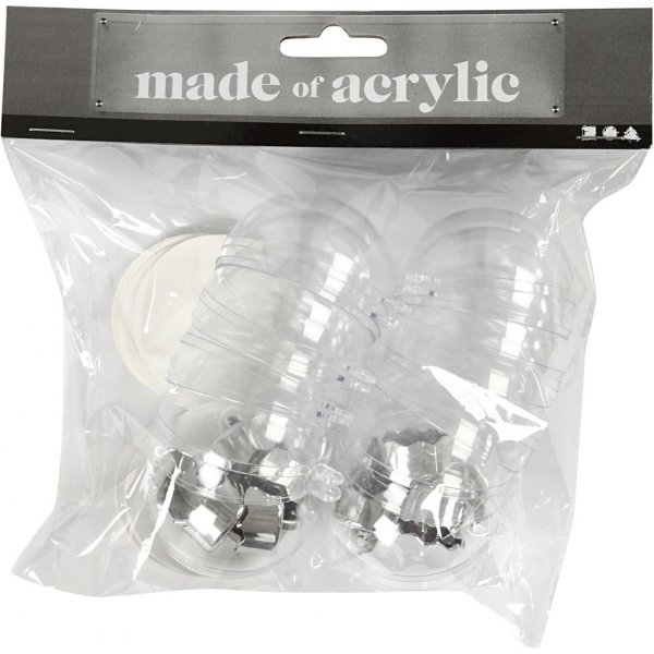 Dekokugel - transparent - Ø5 cm - 10 Stk Dekokugel - transparent - Ø5 cm - 10 Stk