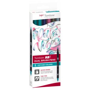 Tombow ABT Dual Brush Pen Vintage 6er-Pack Tombow ABT Dual Brush Pen Vintage 6er-Pack
