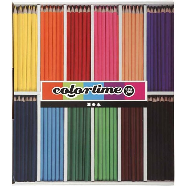 Colortime Buntstifte - gemischte Farben - 12 x 24 Stk Colortime Buntstifte - gemischte Farben - 12 x 24 Stk