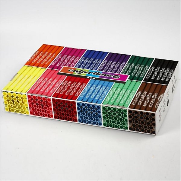 Colortime Bleistifte - Standardfarben - 5 mm - 24 Stk Colortime Bleistifte - Standardfarben - 5 mm - 24 Stk