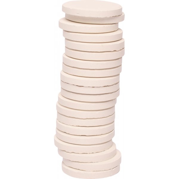 Farbpucks  30 mm - wei - 20 Stk