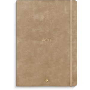 Notebook Deluxe A5, glatt, beige liniert Notebook Deluxe A5, glatt, beige liniert