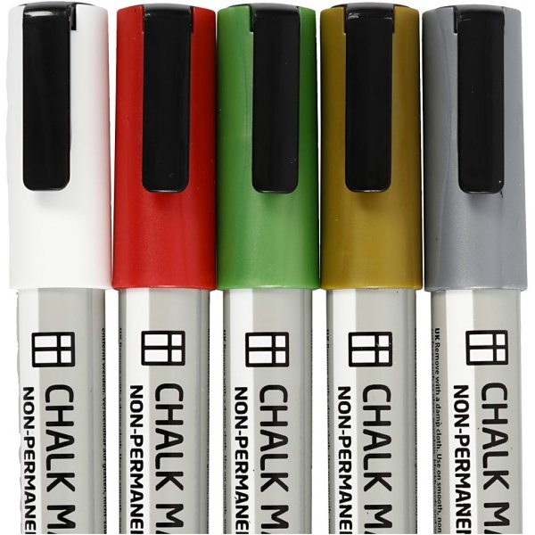 Kreidemarker - Metallicfarben - 5 Stk Kreidemarker - Metallicfarben - 5 Stk