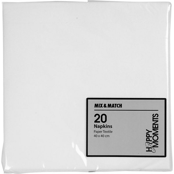 Servietten - weiß - 20 Stk Servietten - weiß - 20 Stk