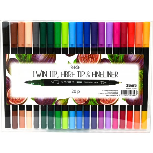 Fineliner Sense TwinTip - 20 Stifte Fineliner Sense TwinTip - 20 Stifte