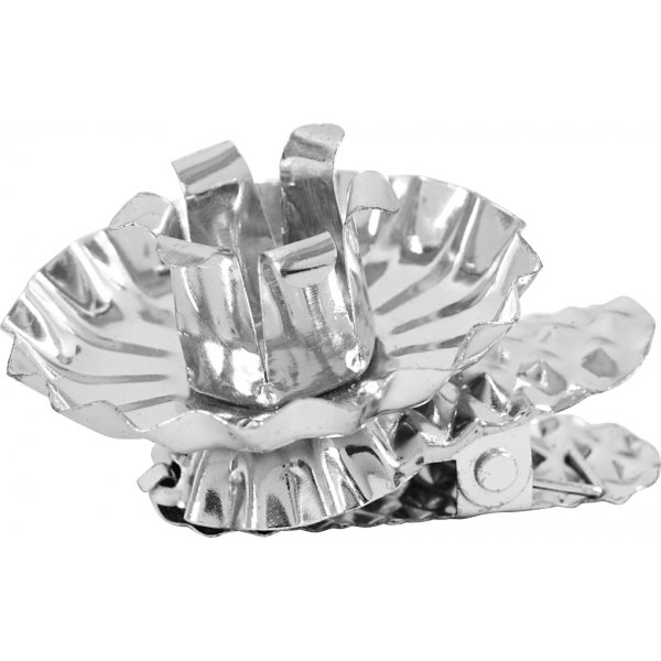 Lichtklammern - versilbert - Ø40 mm - 8 Stk Lichtklammern - versilbert - Ø40 mm - 8 Stk