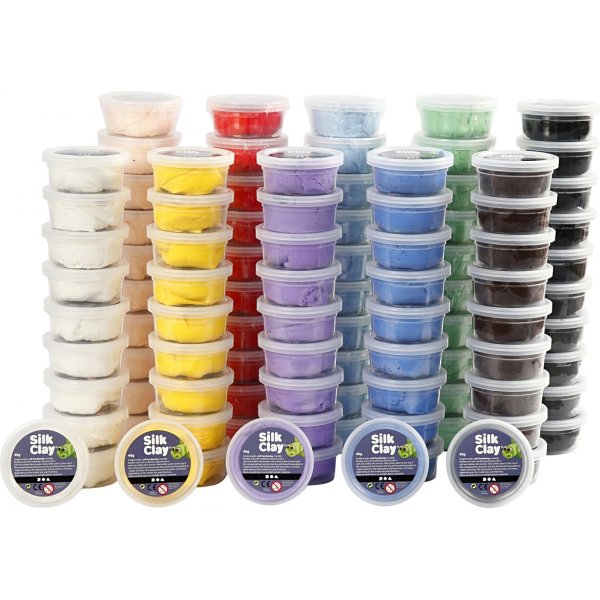 Silk Clay® - gemischte Farben - 10 x 10 x 35 g Silk Clay® - gemischte Farben - 10 x 10 x 35 g