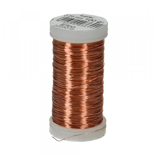 Kupferdraht 0,25 mm - 100 g = 240 m
