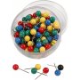 Kartenstecknadeln - gemischte Farben - 100 Stk