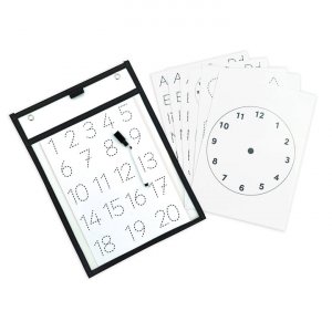 Schreib- und Löschset A4 PET mit Stift und 7 Blättern Schreib- und Löschset A4 PET mit Stift und 7 Blättern