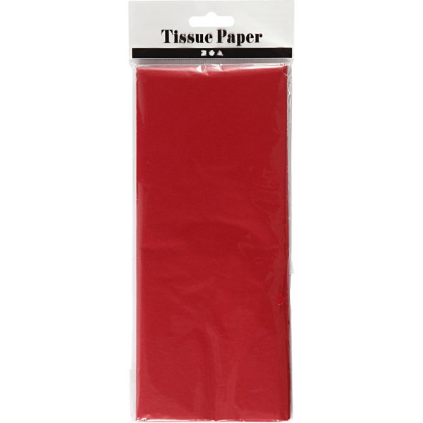 Seidenpapier - rot - 50 x 70 cm - 14 g - 10 Blatt Seidenpapier - rot - 50 x 70 cm - 14 g - 10 Blatt