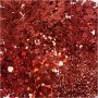 Glitzer und Pailletten - Rot - 6 x 5 g