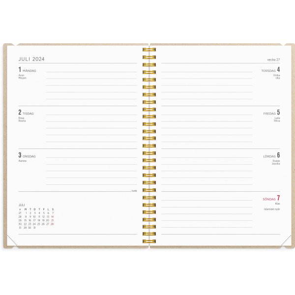 Kalender 24/25 Senator - A5 - Story Burgunderrot