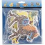 Perlenteller - Ente - Elefant - Giraffe - Br - Pferd und Fisch - 6 Stk