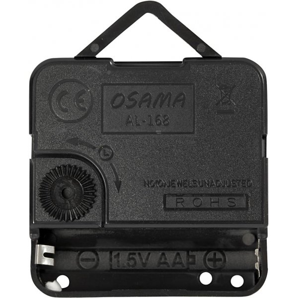 Uhrwerk - 6 mm - schwarz Uhrwerk - 6 mm - schwarz