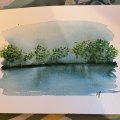 Kundenbild Aquarellblock, geklebt, kaltgepresste B�gen, 300 g - 26 x 36 cm