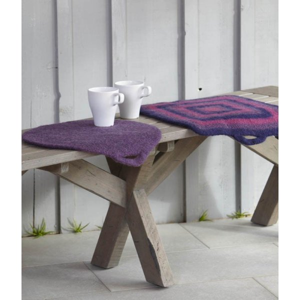 Strickanleitungen - Gefilzte Sitzkissen Strickanleitungen - Gefilzte Sitzkissen