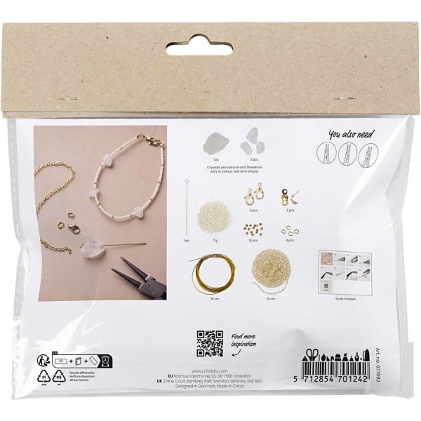 Mini DIY Kit Schmuck, Armband aus Bergkristall