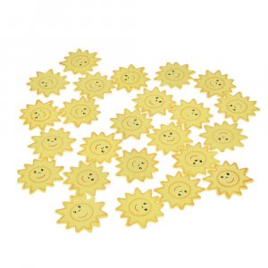 Dekorholz 35 mm - gelb 24 Stk. Solar- Dekorholz 35 mm - gelb 24 Stk. Solar-