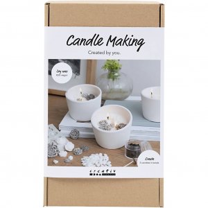 DIY-Kerzengießset für Rosen-Sojakerzen in Beige, Weiß und Creme, 3 Stück DIY-Kerzengießset für Rosen-Sojakerzen in Beige, Weiß und Creme, 3 Stück