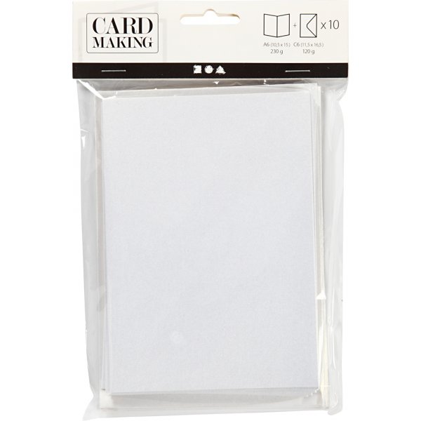 Perlmuttkarten - Creme - 10 Sets Perlmuttkarten - Creme - 10 Sets