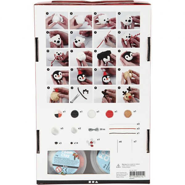 Bastelset - Dekobälle - Polartiere Bastelset - Dekobälle - Polartiere