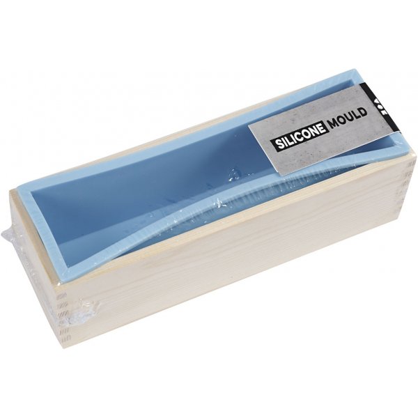 Silikonform in Holzkiste Silikonform in Holzkiste