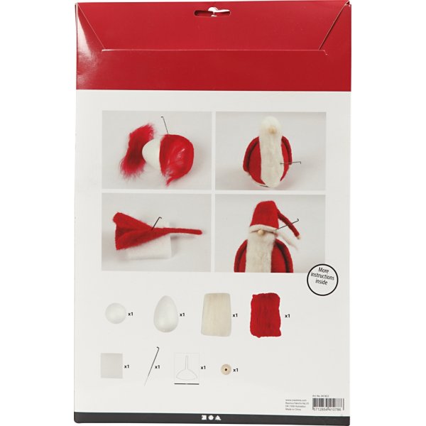 Bastelset - Nadelgefilzter Weihnachtsmann Bastelset - Nadelgefilzter Weihnachtsmann