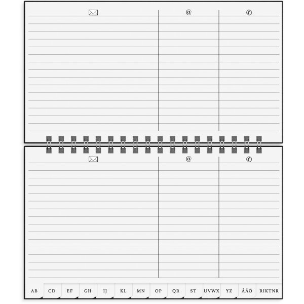 Telefon-/Adressbuch A-Z - Schwarz