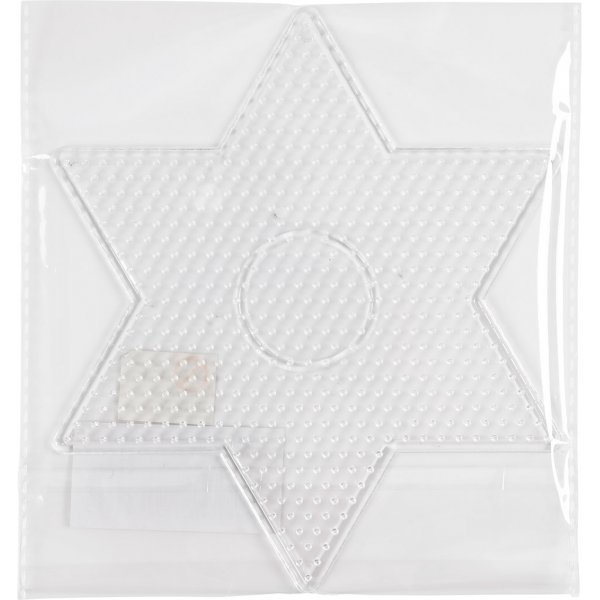 Perlenteller - klar - Sternform