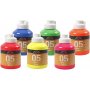 Schulfarbe - Acryl - Neon - Neonfarben - 6 x 500 ml