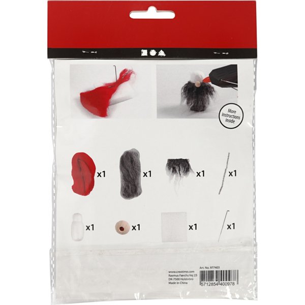 Mini-DIY-Kit - Elfe mit grauem Bart Mini-DIY-Kit - Elfe mit grauem Bart