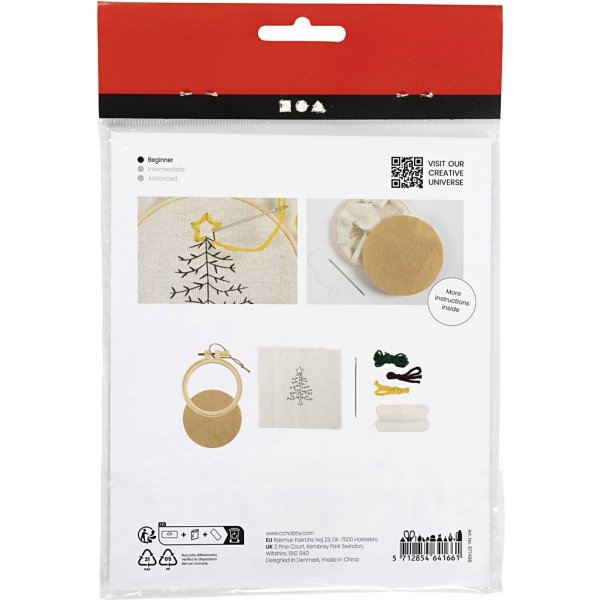 Mini DIY Kit Stickerei - Weihnachtsbaum Mini DIY Kit Stickerei - Weihnachtsbaum
