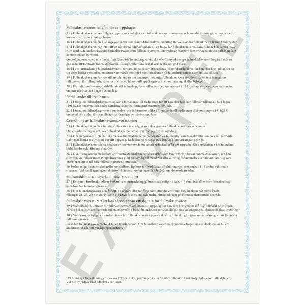 Zukünftige Vollmacht Zukünftige Vollmacht