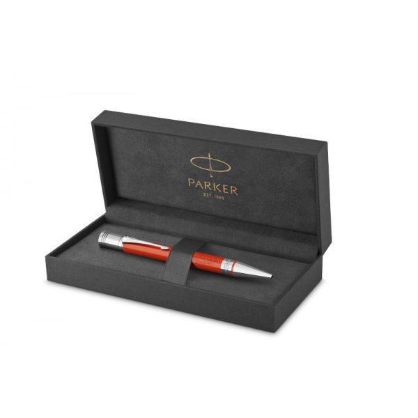 Kugelschreiber Parker - Duofold Classic Big Red - PT Kugelschreiber - Mittelschwarz