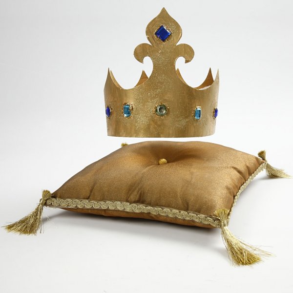 Pappkronen - wei - 5 Stk