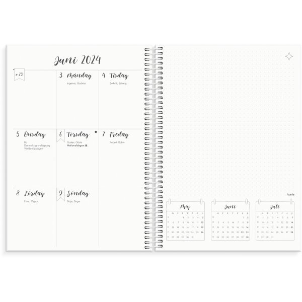 Kalender 24/25 - Doodle - B5 Kalender 24/25 - Doodle - B5