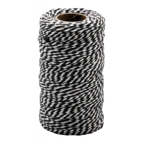 Baumwollschnur 100 m x 2 mm, schwarz